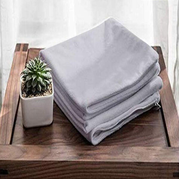 LightGrey Water Resistant Terry Cotton Pillow Protector - Image 2